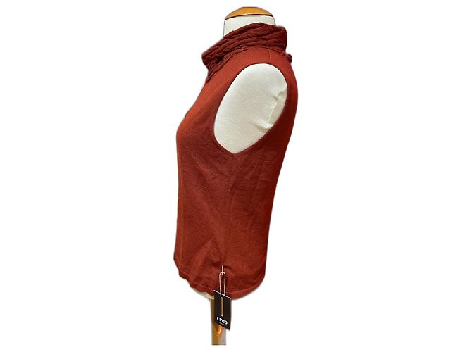 Autre Marque Jersey sin mangas Créa Concept marrón lana Marrón oscuro - vista 2