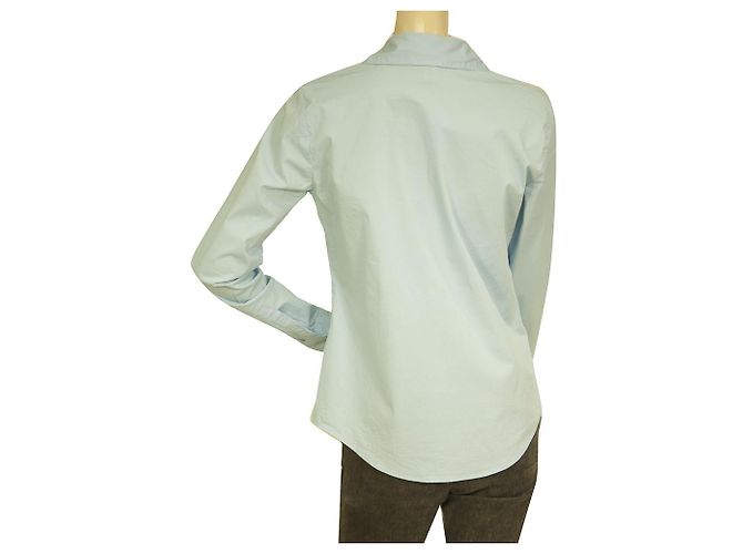 Michael Kors Light Blue Collared Button Down Front Shirt Top size S - Ansicht 2