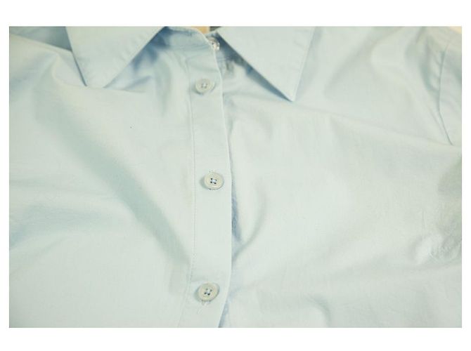 Michael Kors Light Blue Collared Button Down Front Shirt Top size S - Ansicht 5