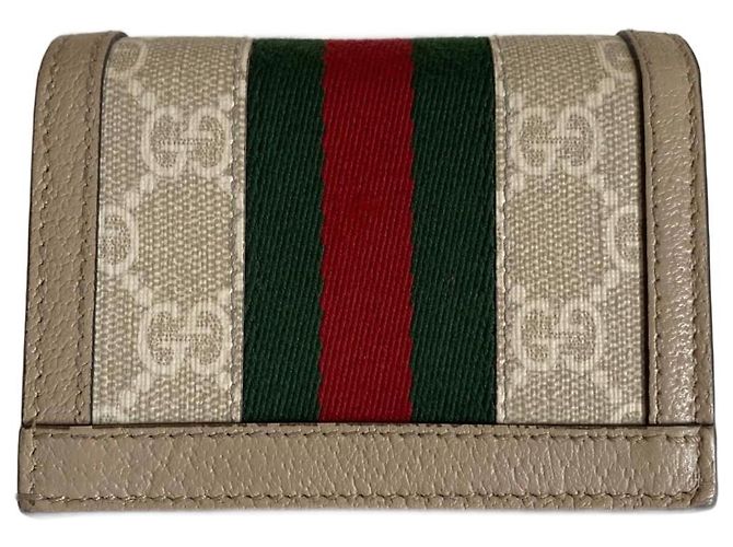 Gucci Ophidia GG Geldbörse Beige Canvas - Ansicht 2