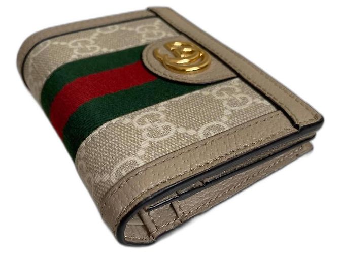 Gucci Ophidia GG Geldbörse Beige Canvas - Ansicht 3