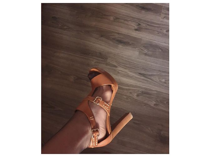 Prada Sandalen Leder Camel Kamel - Ansicht 11