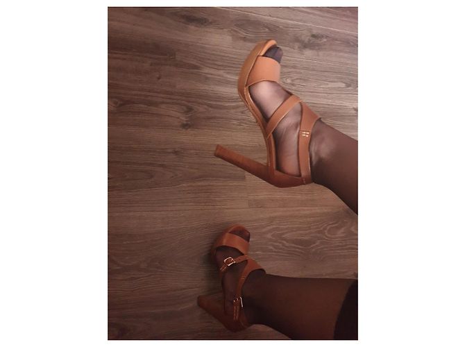 Prada Sandalen Leder Camel Kamel - Ansicht 12