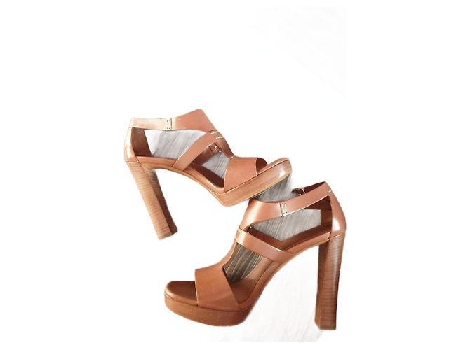Prada Sandalen Leder Camel Kamel - Ansicht 3