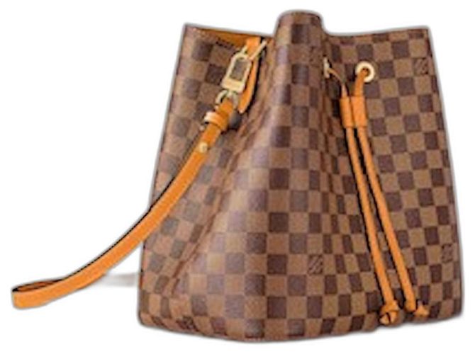 Borsa Louis Vuitton NeoNoe Damier Ebene Marrone - vista 2