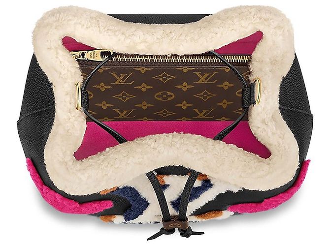 Borsa a mano Louis Vuitton NeoNoe MM Nera in Pelle Nero - vista 3