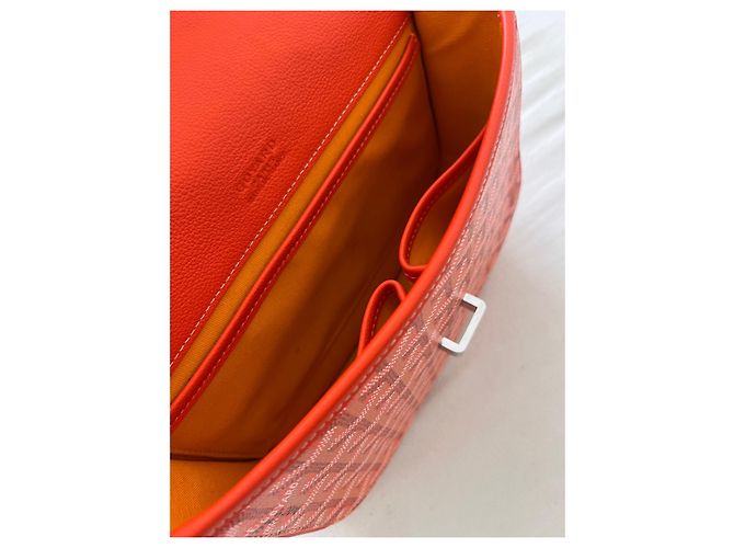 Borsa a tracolla Goyard Belvedere PM Arancione in pelle - vista 4
