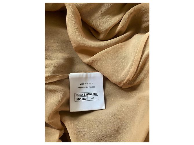 Chanel Kleid aus Spitze Khaki - Ansicht 9
