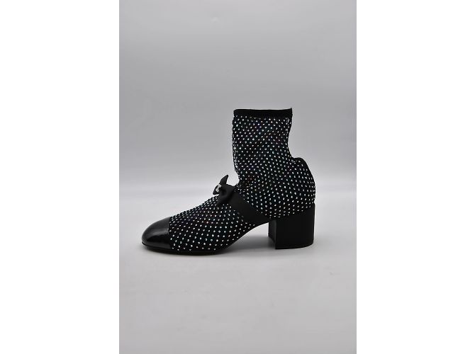 CHANEL Botines T.UE 39 Resplandecer Negro - vista 2