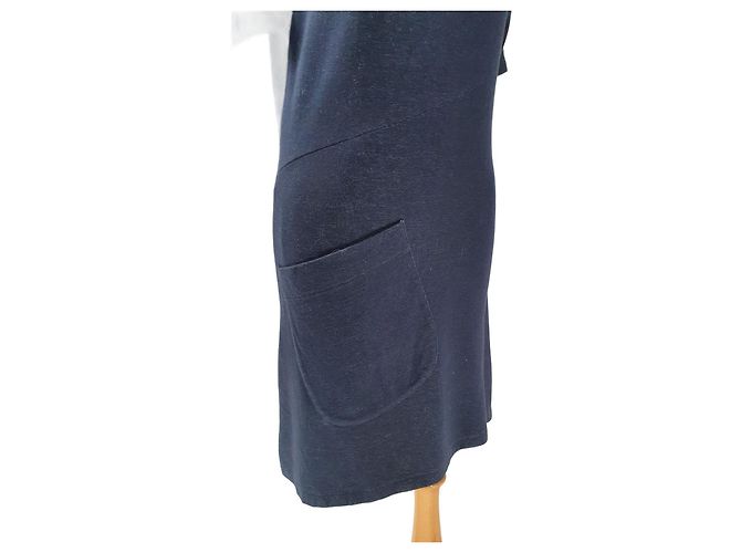 Vestido Carven azul de algodón S - vista 4