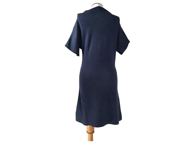 Vestido Carven azul de algodón S - vista 5