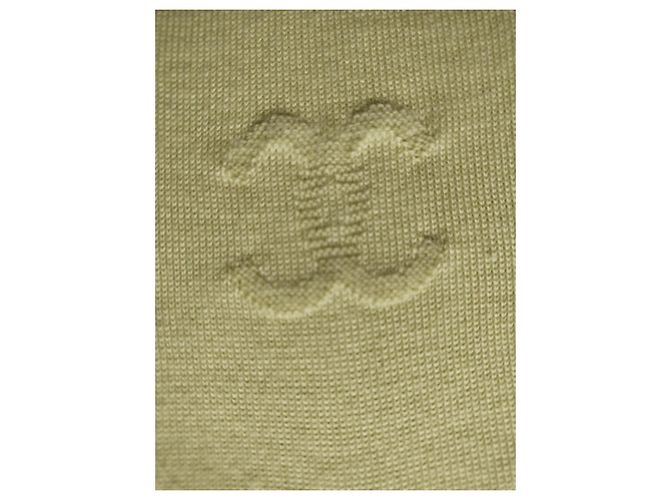 Chanel 04C 2004 Kreuzfahrtlogo von Karl Lagerfeld Kaschmir hellgrün - Ansicht 3