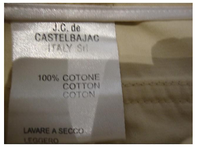Jc De Castelbajac Gerader Rock aus Baumwolle Beige - Ansicht 3