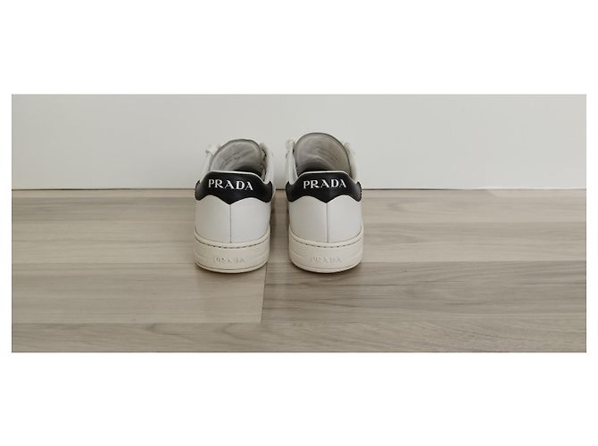 Sneakers Prada in pelle bianca Bianco - vista 4