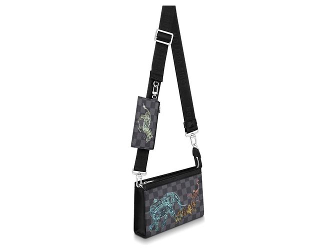 Louis Vuitton Portafoglio indossabile LV Gaston nuovo Grigio - vista 2