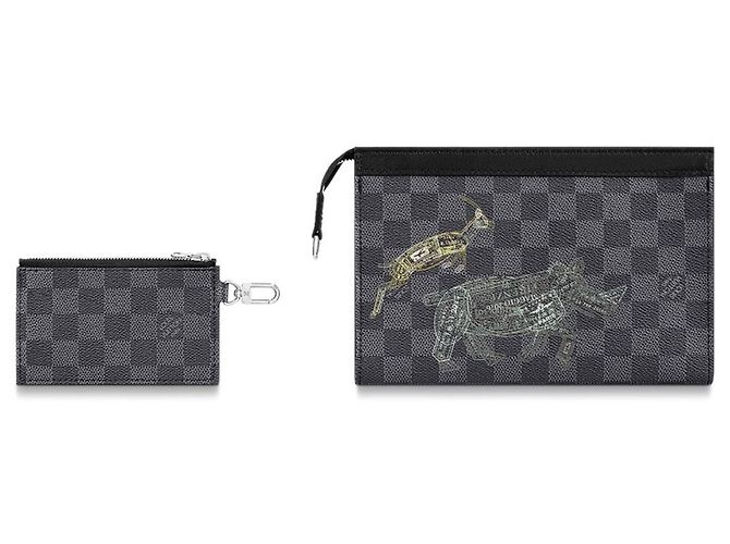 Louis Vuitton Portafoglio indossabile LV Gaston nuovo Grigio - vista 3