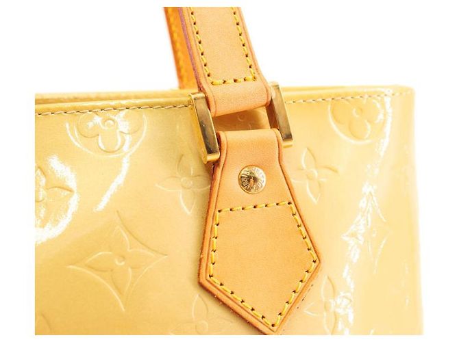 Louis Vuitton Houston in vernice dorata/jaune Beige D'oro Giallo - vista 5