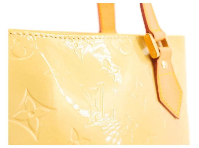 Louis Vuitton Houston in vernice dorata/jaune Beige D'oro Giallo - vista 6