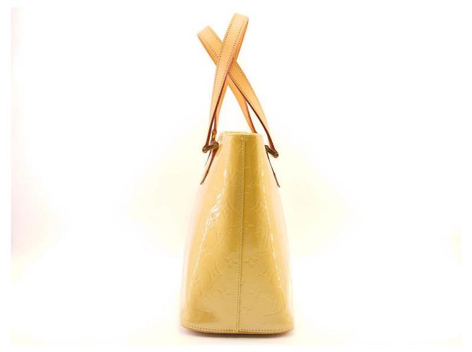 Louis Vuitton Houston in vernice dorata/jaune Beige D'oro Giallo - vista 7