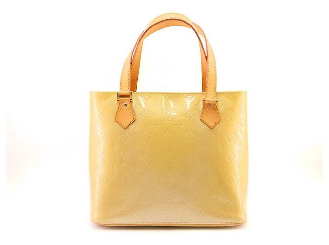 Louis Vuitton Houston in vernice dorata/jaune Beige D'oro Giallo - vista 8