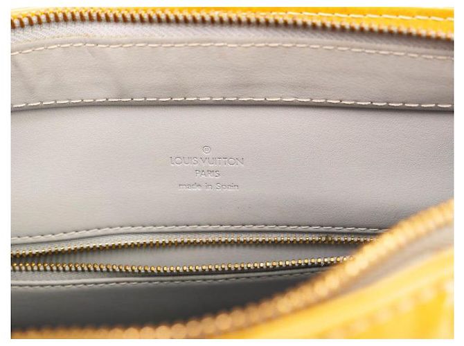 Louis Vuitton Houston in vernice dorata/jaune Beige D'oro Giallo - vista 11