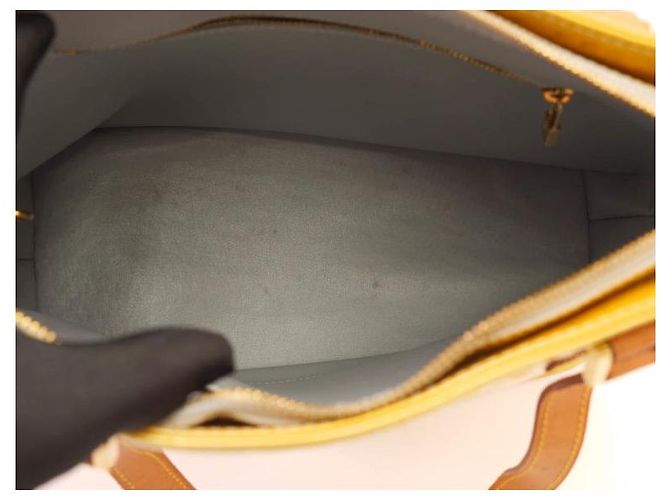 Louis Vuitton Houston in vernice dorata/jaune Beige D'oro Giallo - vista 12