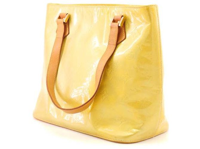 Louis Vuitton Houston in vernice dorata/jaune Beige D'oro Giallo - vista 4