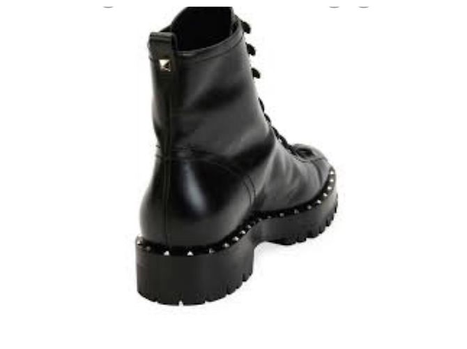 Autre Marque Botas de piel negras talla 41 Negro - vista 2