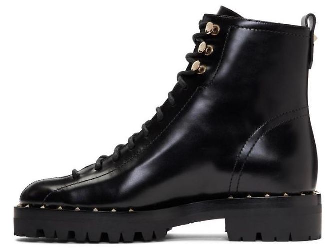 Autre Marque Botas de piel negras talla 41 Negro - vista 3