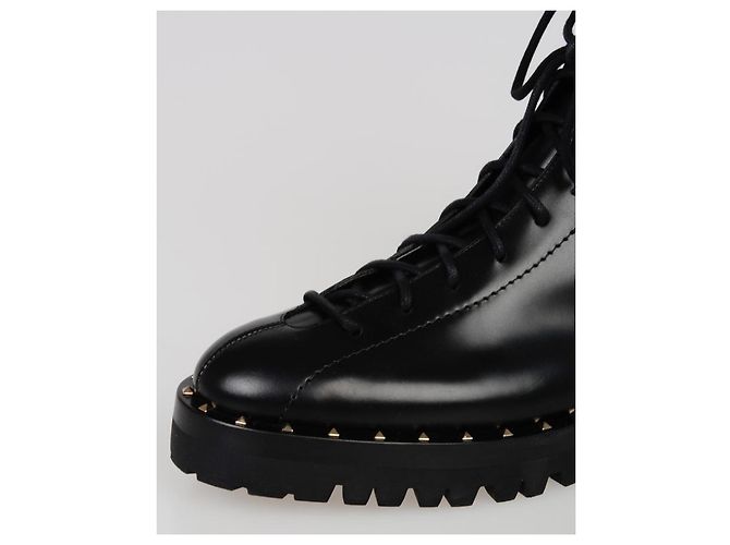 Autre Marque Botas de piel negras talla 41 Negro - vista 4