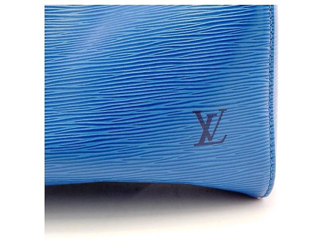 Louis Vuitton Speedy 30 pelle epi vintage toledo blu - vista 12