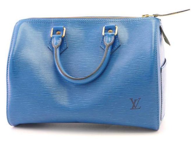 Louis Vuitton Speedy 30 pelle epi vintage toledo blu - vista 19