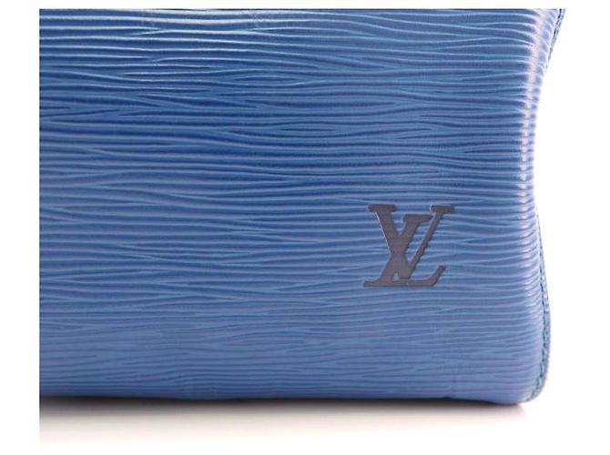 Louis Vuitton Speedy 30 pelle epi vintage toledo blu - vista 3