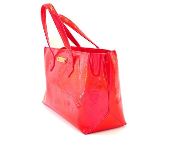 Louis Vuitton Wilshire Vernice Rosa/Rosso - Ottime condizioni - vista 3