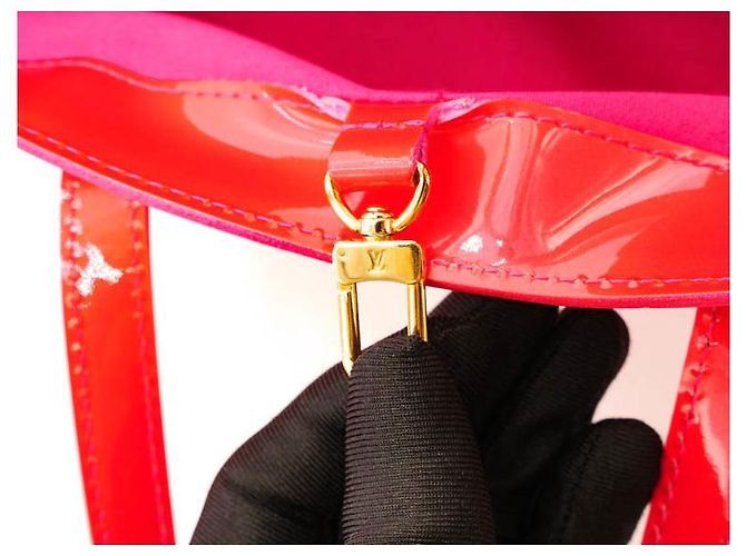 Louis Vuitton Wilshire Vernice Rosa/Rosso - Ottime condizioni - vista 7
