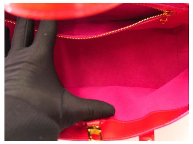 Louis Vuitton Wilshire Vernice Rosa/Rosso - Ottime condizioni - vista 8