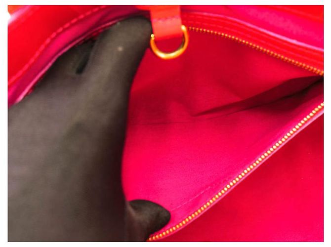 Louis Vuitton Wilshire Vernice Rosa/Rosso - Ottime condizioni - vista 9
