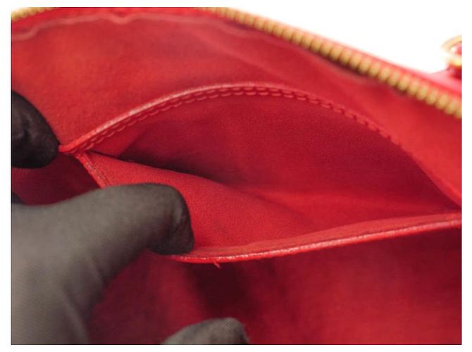 Louis Vuitton Alma en cuero epi rojo - Muy buen estado Roja - vista 13