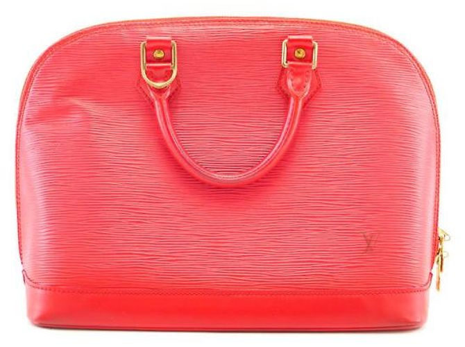 Louis Vuitton Alma en cuero epi rojo - Muy buen estado Roja - vista 3