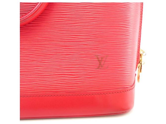 Louis Vuitton Alma en cuero epi rojo - Muy buen estado Roja - vista 4