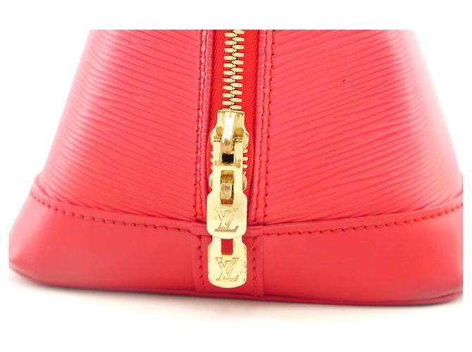 Louis Vuitton Alma en cuero epi rojo - Muy buen estado Roja - vista 8