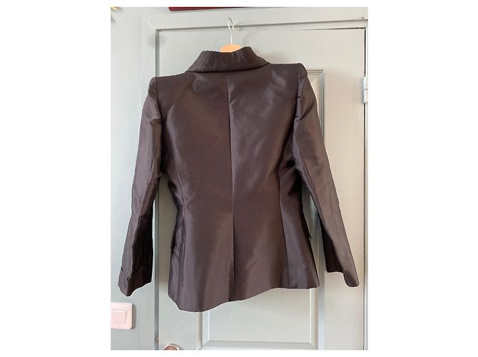 Tailleur en soie Givenchy Noir - vue 2