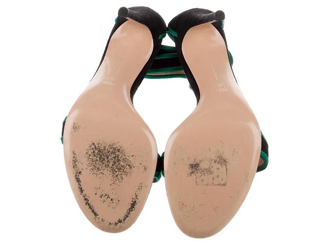 Sandali Gianvito Rossi in scamosciato nero - vista 5