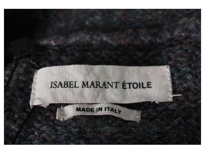 Isabel Marant Cardigan oversize con scollo a V in mohair grigio - vista 4