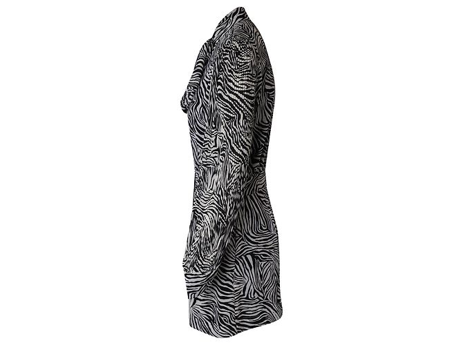 Michael Kors Pussy-Bow Playsuit aus recyceltem Polyester mit Animal-Print - Ansicht 2