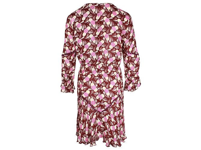 Anna Sui Mini abito da donna con stampa floreale e pizzo in rayon multicolor Stampa python - vista 3