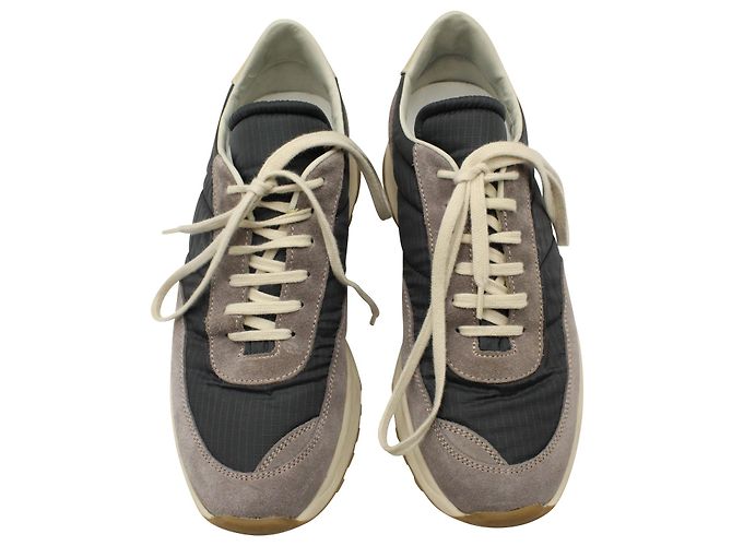 Autre Marque Common Projects Track klassische Low-Top-Sneaker aus grauem Wildleder - Ansicht 3