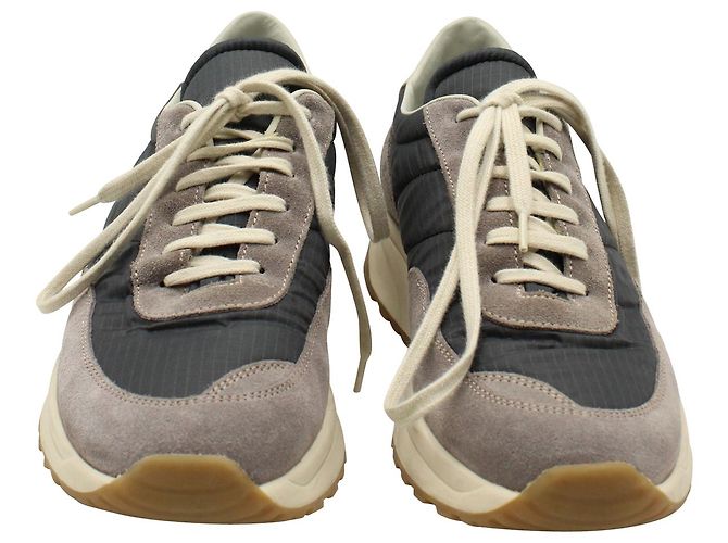 Autre Marque Common Projects Track klassische Low-Top-Sneaker aus grauem Wildleder - Ansicht 4