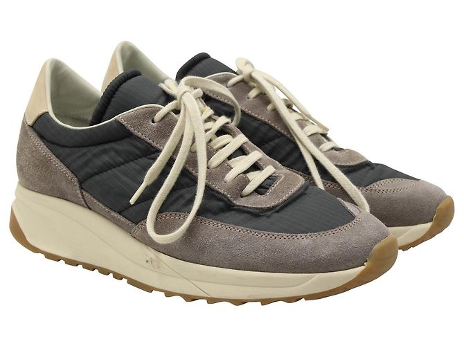 Autre Marque Common Projects Track klassische Low-Top-Sneaker aus grauem Wildleder - Ansicht 5