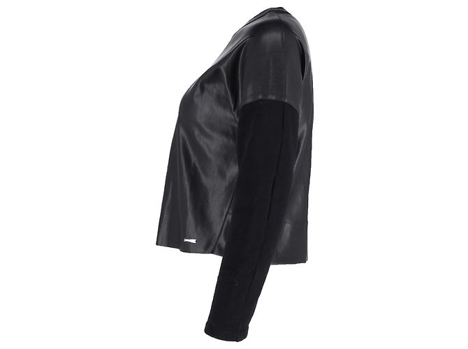 Dsquared2 Pull en similicuir en polyester noir - vue 2